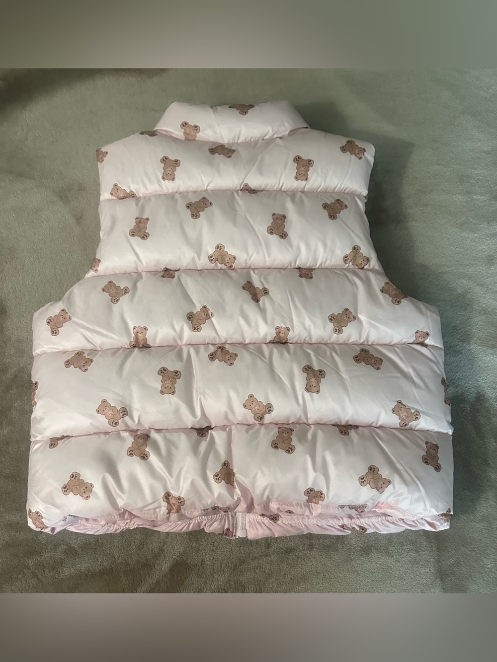 NWT Sparkle & Fly Pink Teddy Bear Puffer Vest (Girls XL 14/16) - Picture 2 of 4